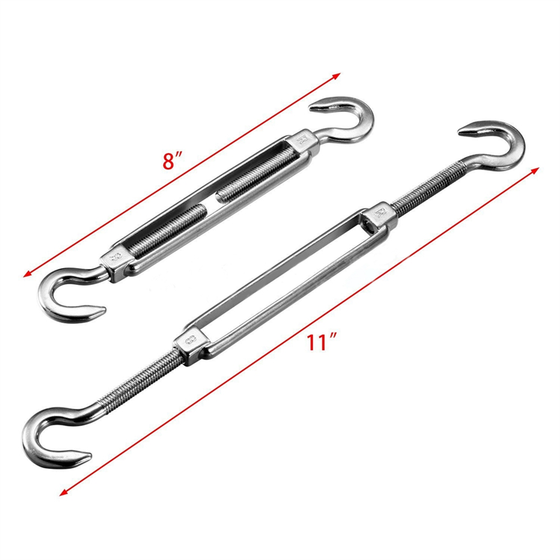 Replacement For Sunshade Sails Spring Hook Sunshade Net Set Stainless Steel Shelter Fitting Kits. 