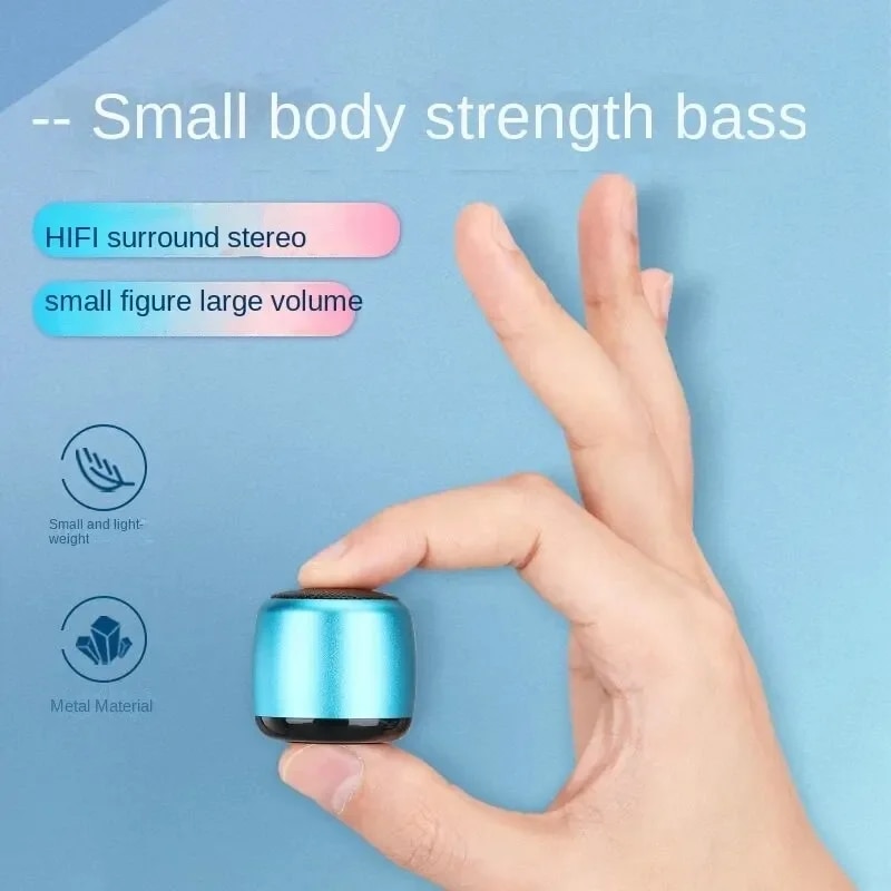 M1 Mini Wireless Bluetooth Speaker High Sound Quality Household Outdoor Loud Sound Subwoofer Small Portable Double Music Box New. 