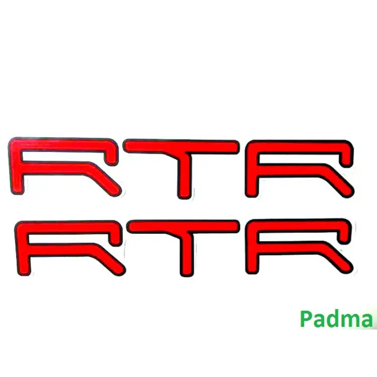 Motorcycle front name plate hardboard logo for rtr bike