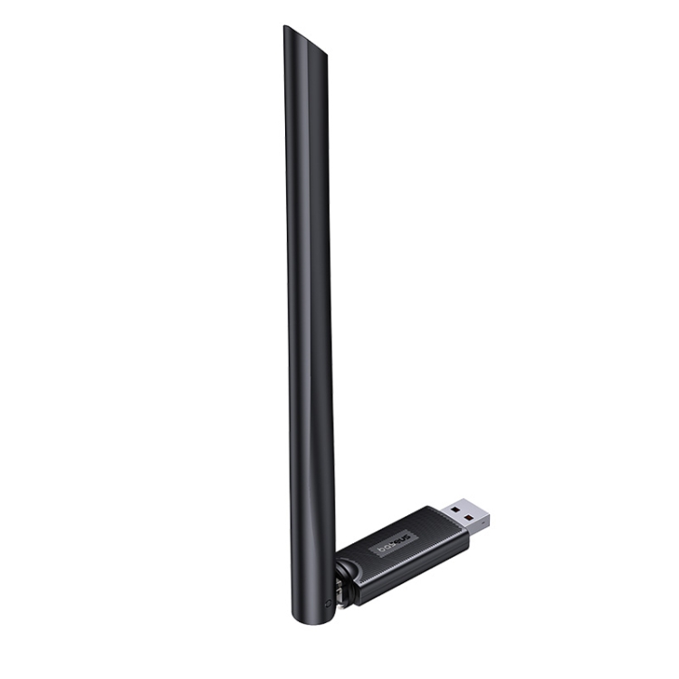 BASEUS FastJoy Series WiFi Wireless Network Adapter 150Mbps Cluster External Antenna - Black. 