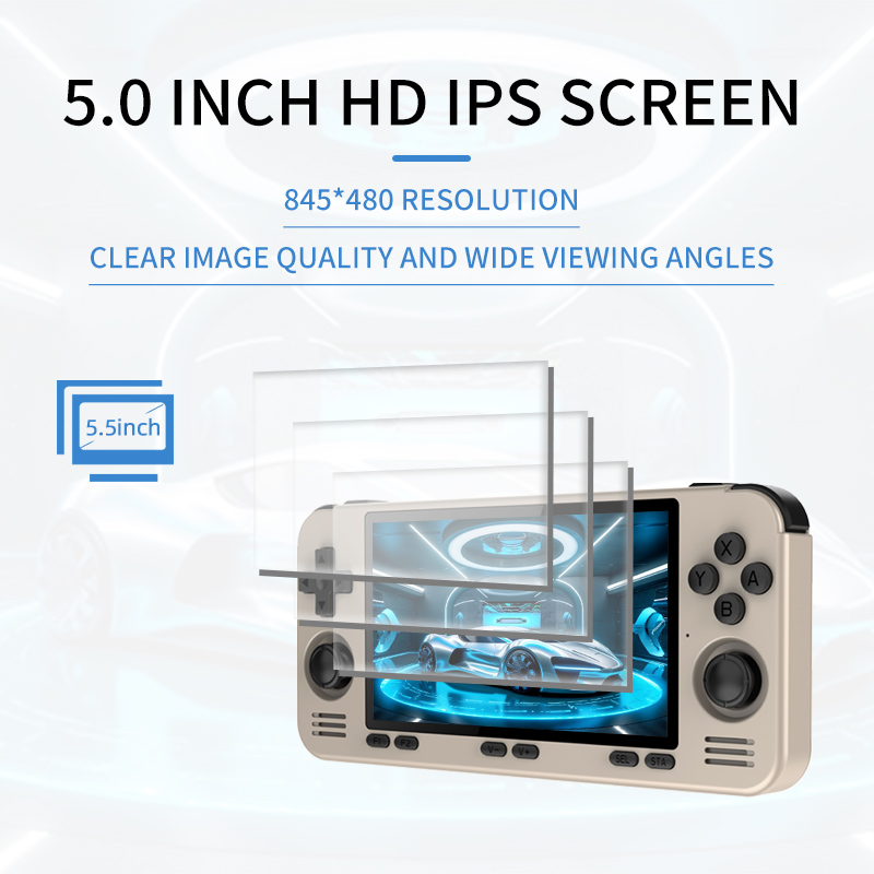 POWKIDDY rgb10max3pro Retro Handheld Console Support PS2 Emulator 5.5-Inch JELOS Liux OS Video Game Player. 