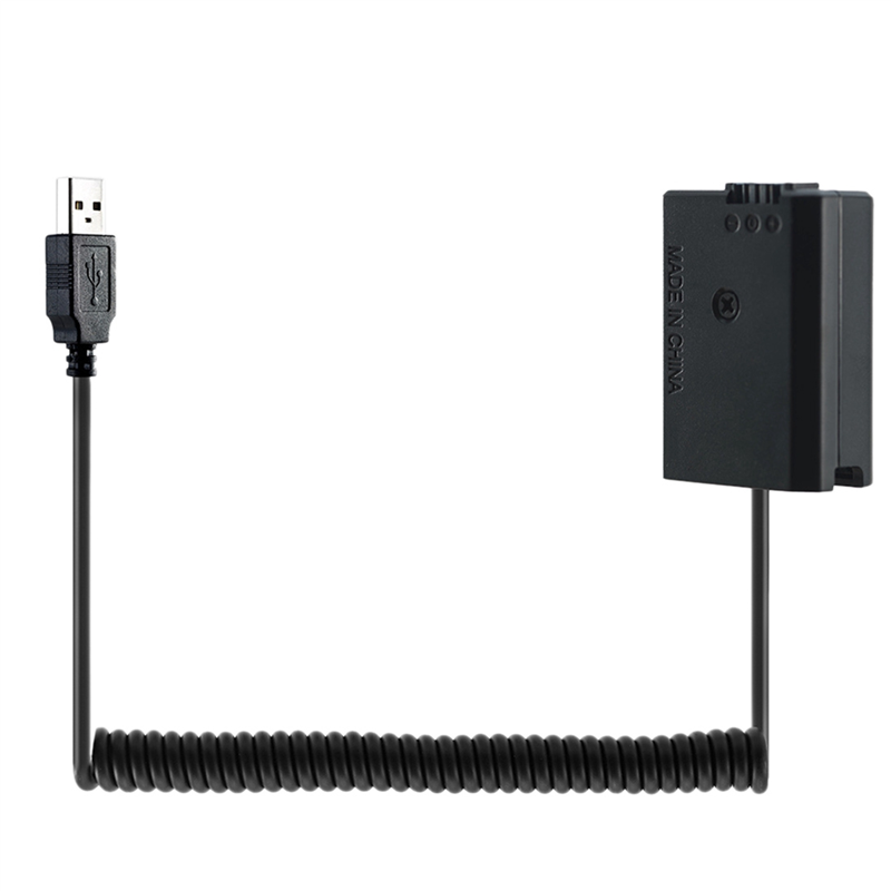 10X USB Charging Cable NP-FW50 Dummy Battery Spring Wire A7 A7R A7S A7M A7II A7S2 A7M2 A6500 A6300 DC Coupler