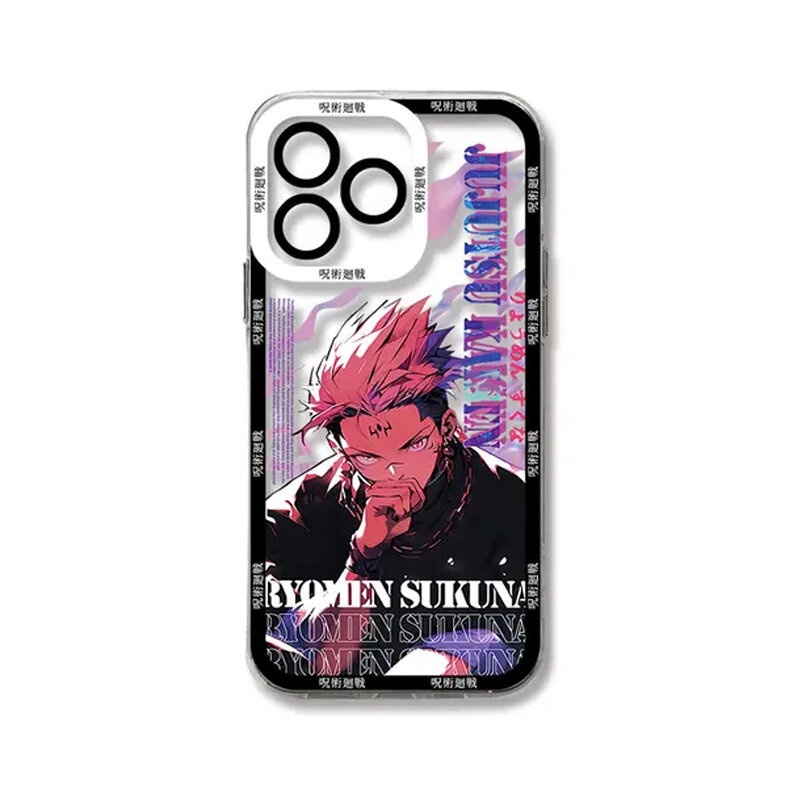 Anime Jujutsu Kaisen Gojo Satoru Ryomen Sukuna Cellphone Case For Redmi Note 13 Pro 4G 5G 13 12 Pro Plus 12S Xiaomi Poco X5 Redmi 12 13C Casing Soft Clear Silicone Cover