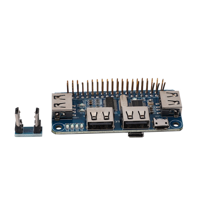 4 Ports USB HUB HAT For Raspberry Pi 3 / 2 / Zero W Extension Board. 