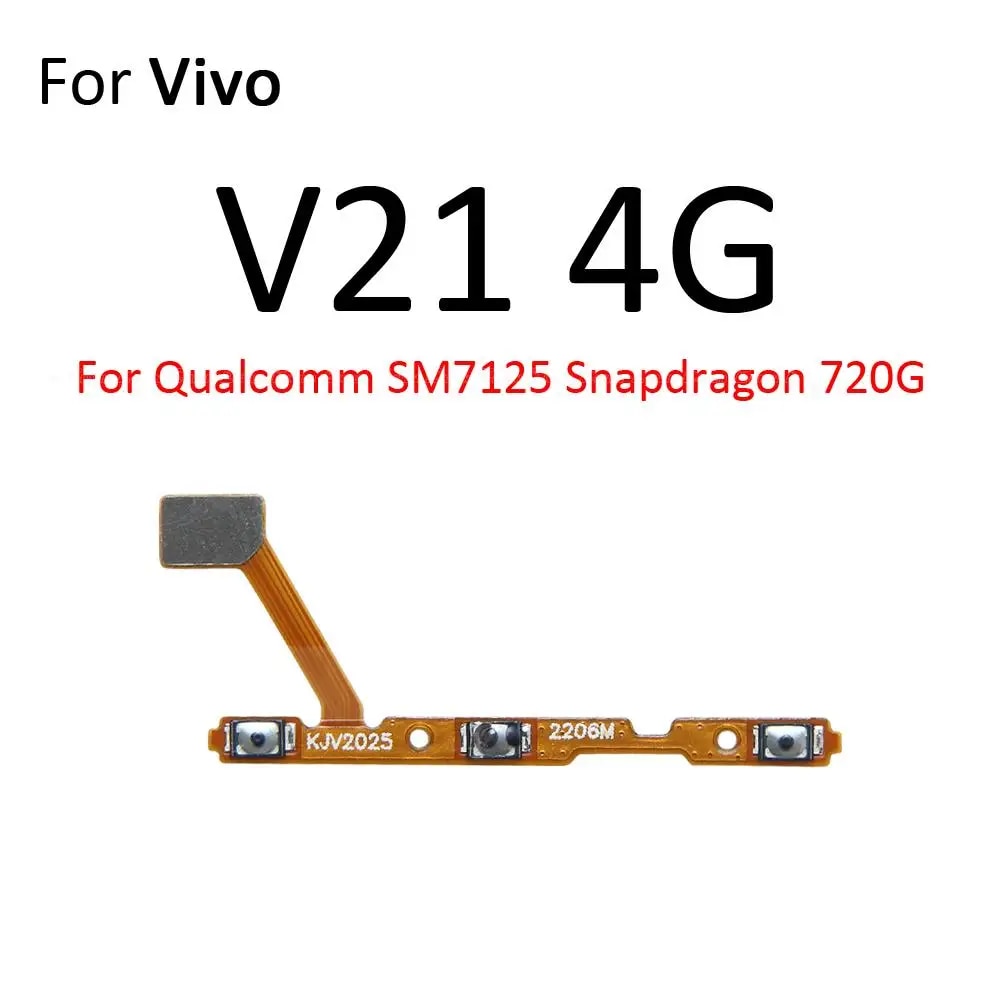 Switch Power ON OFF Button Flex Cable Ribbon For Vivo V23e V23 V21e V21 4G 5G V20 SE Pro Mute Silence Volume Key. 