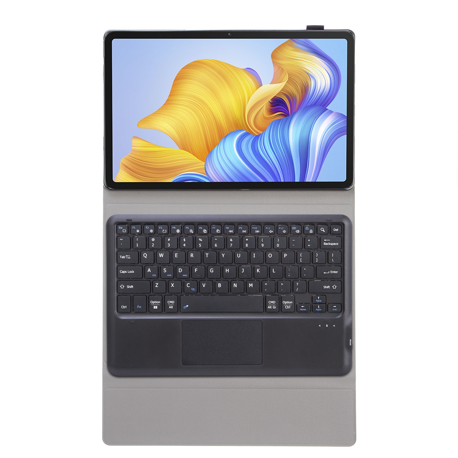 （COD Available)AH127-A Ultra-thin Detachable Bluetooth Keyboard Leather Case with Touchpad For Honor Pad 8 12 inch. 