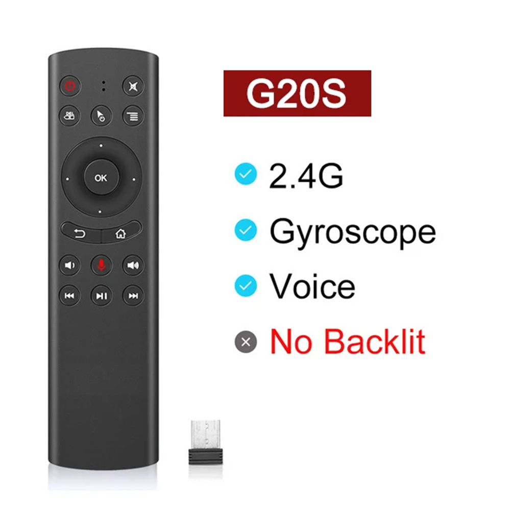 G20S Air Mouse Wireless Remote Keyboard Voice Inputting Air Fly Mouse Remote Control With USB Receiver Compatible For Android TV Box Tablet PC. 
