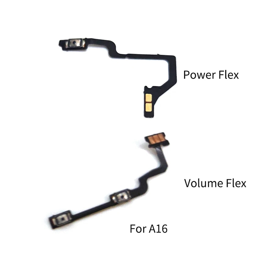 For Oppo A15 A16 A17 A16k A17k Power Volume Flex Cable Side Key Switch ON OFF Up Down Control Button Repair Parts. 
