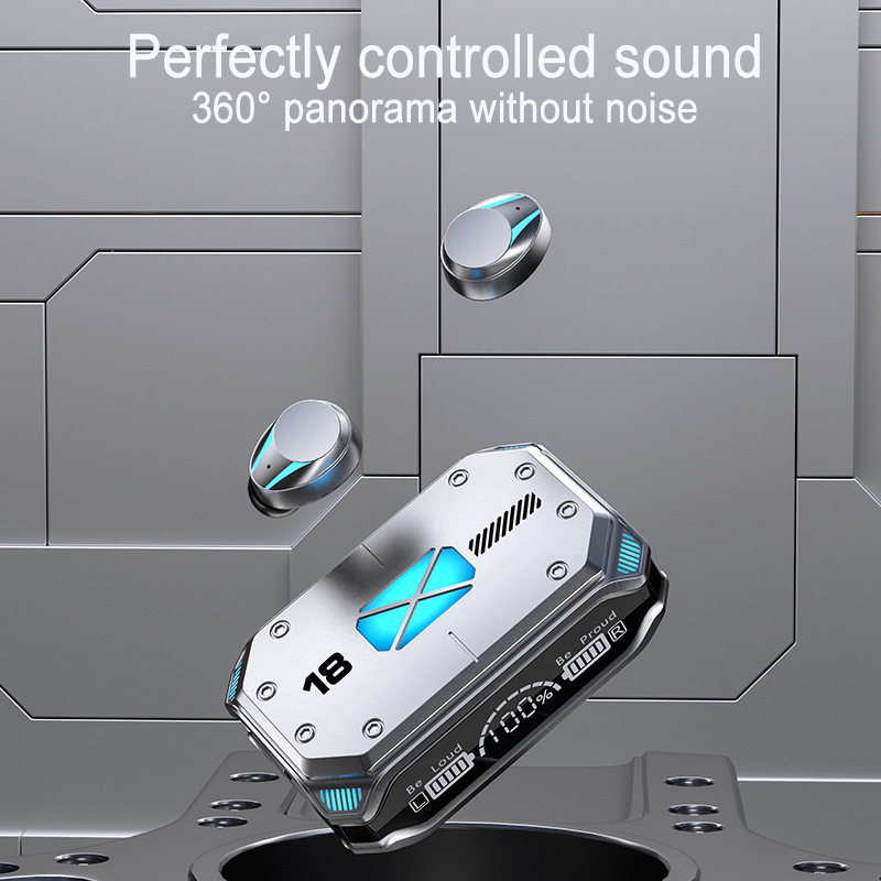 M43 Outdoor Sports Wireless Headset 5.3 with RGB Lighting Effect IPX7  Waterproof Hd Stereo Earphones