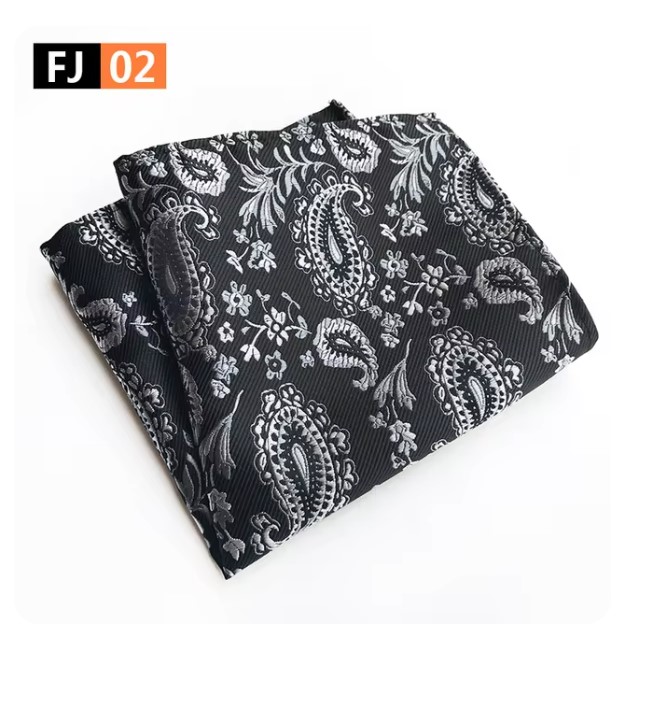 Luxury Rumal Paisley Silk 23x23cm Hankies Men's Pocket Square Handkerchiefs For Men Suit Wedding Party Suit Accessories