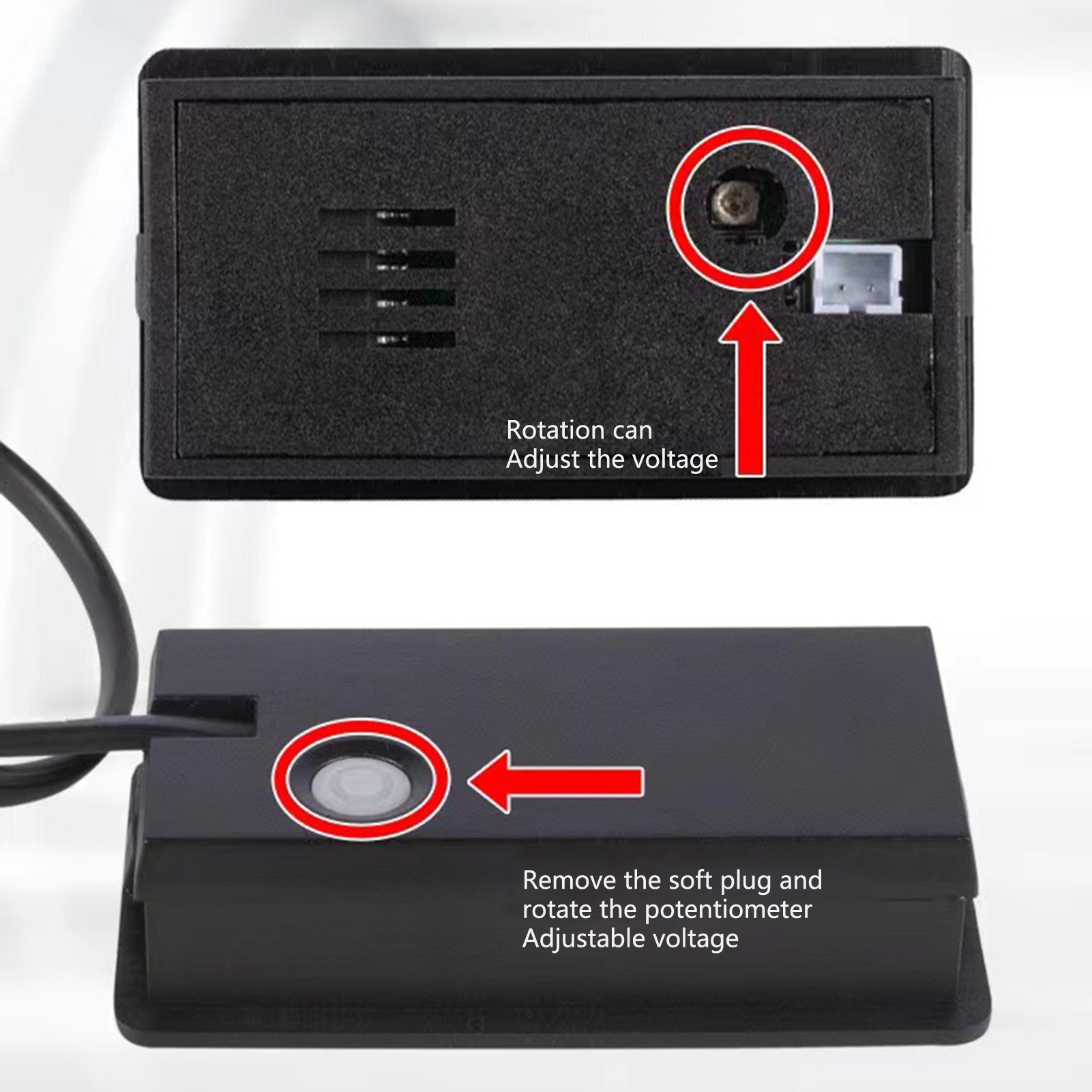 Voltage Meter Panel Calibration Design Two-wire Voltage Gauge Battery Capacity Indicator. 