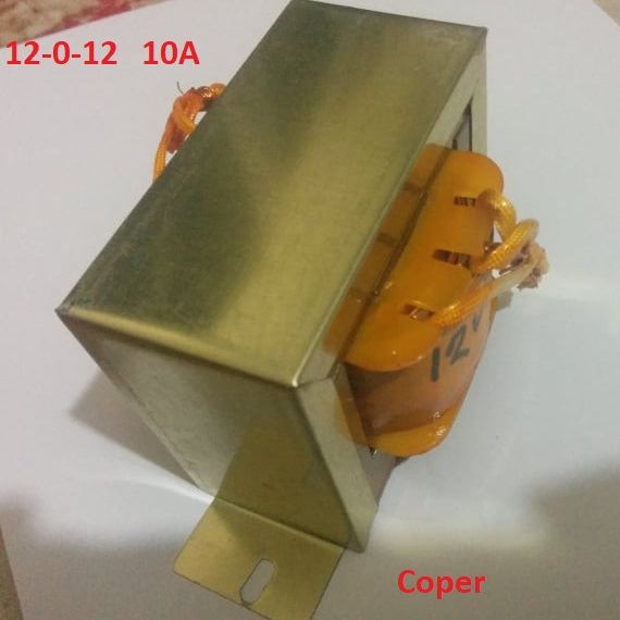 COPER WIRE 12V 10A Transformer 12 0 12 10Amp Input AC 220V Output 12V Transformer 10A Transformer Step Down 12 0 12 Volt Transformers 10 Amp For 12 0 12 Power Supply Adapters. 
