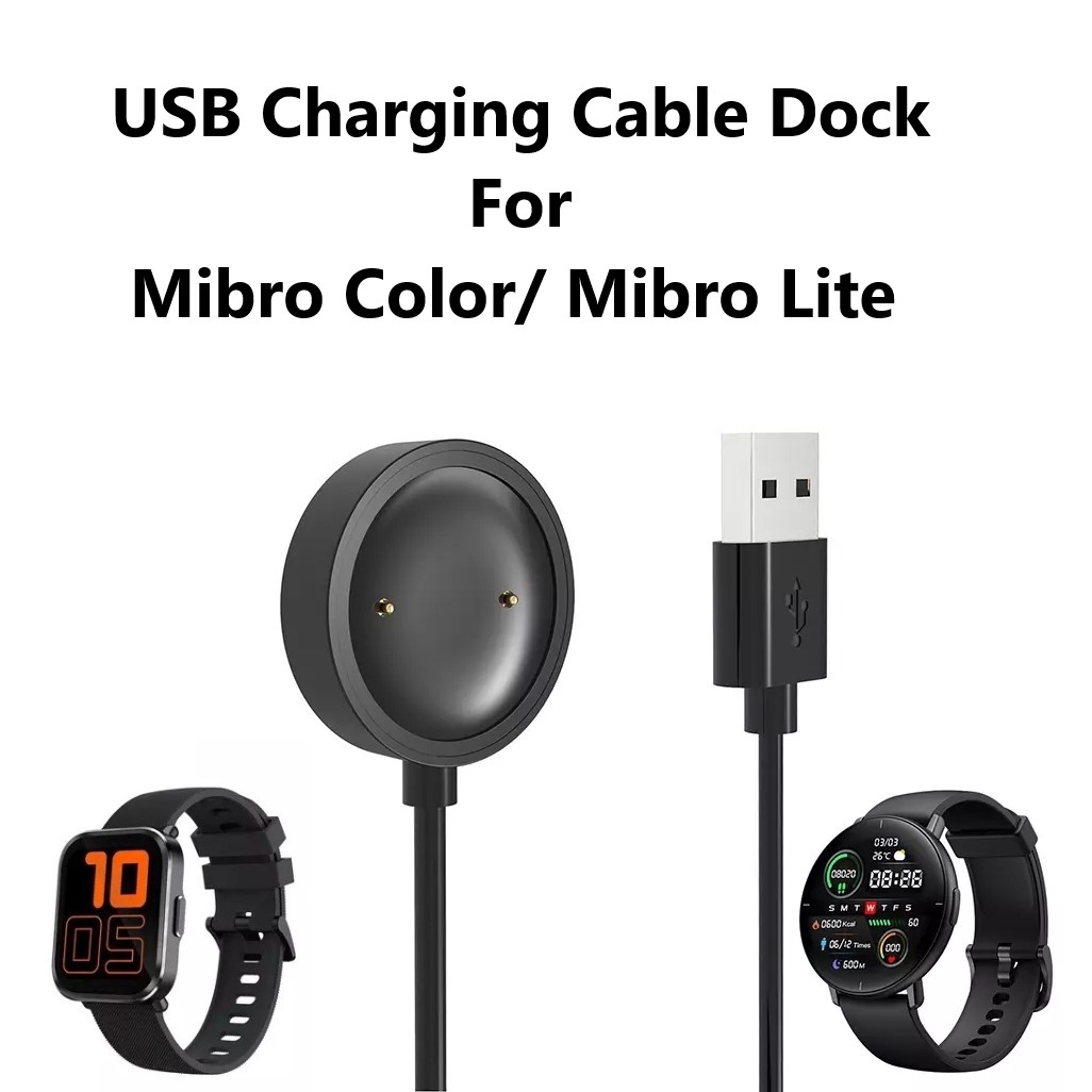 Mibro Lite/ Mibro Color/ Mibro X1 Smartwatch USB Charger Cable Dock. 
