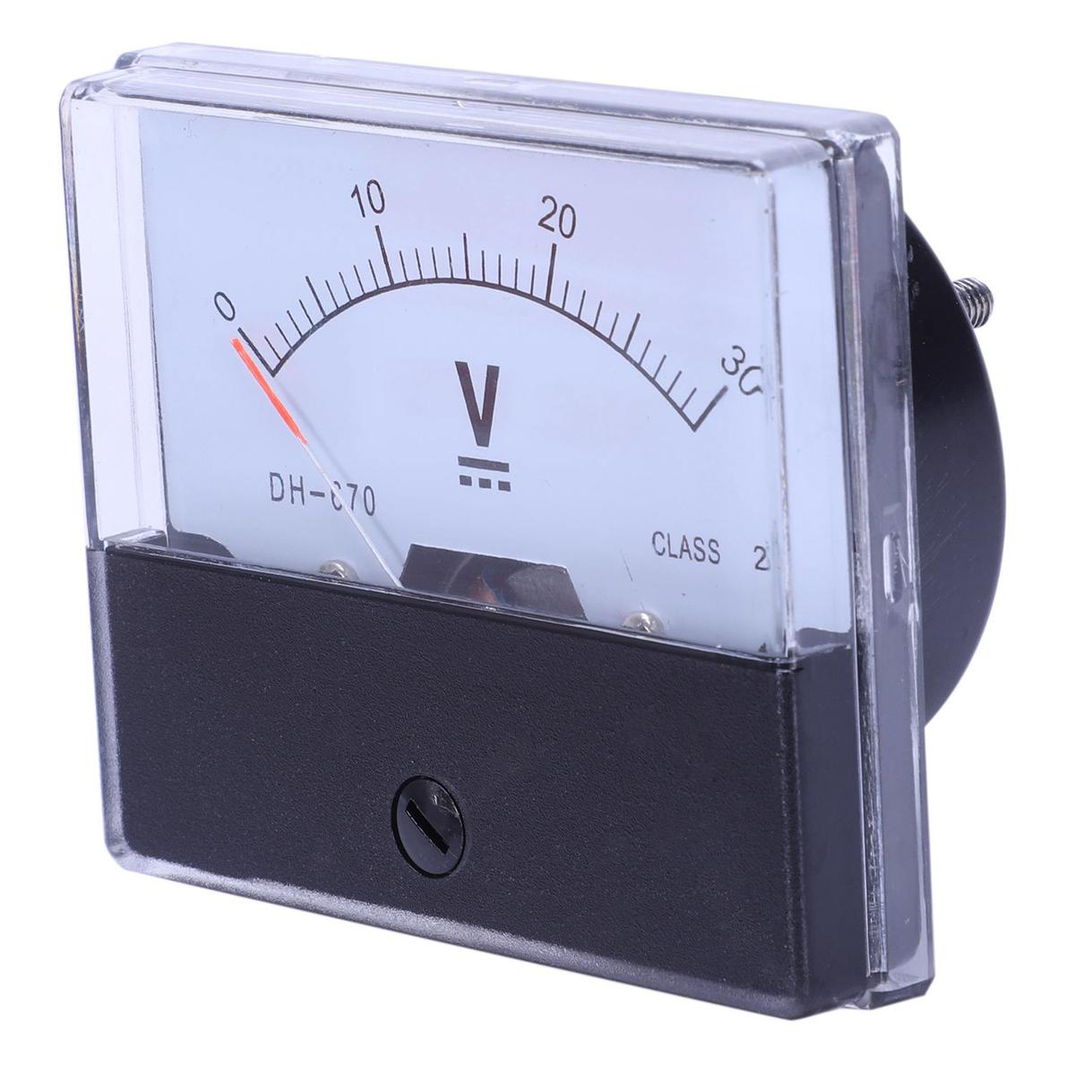 Individual DH-670 Accuracy DC 30V Analog Panel Meter Voltmeter