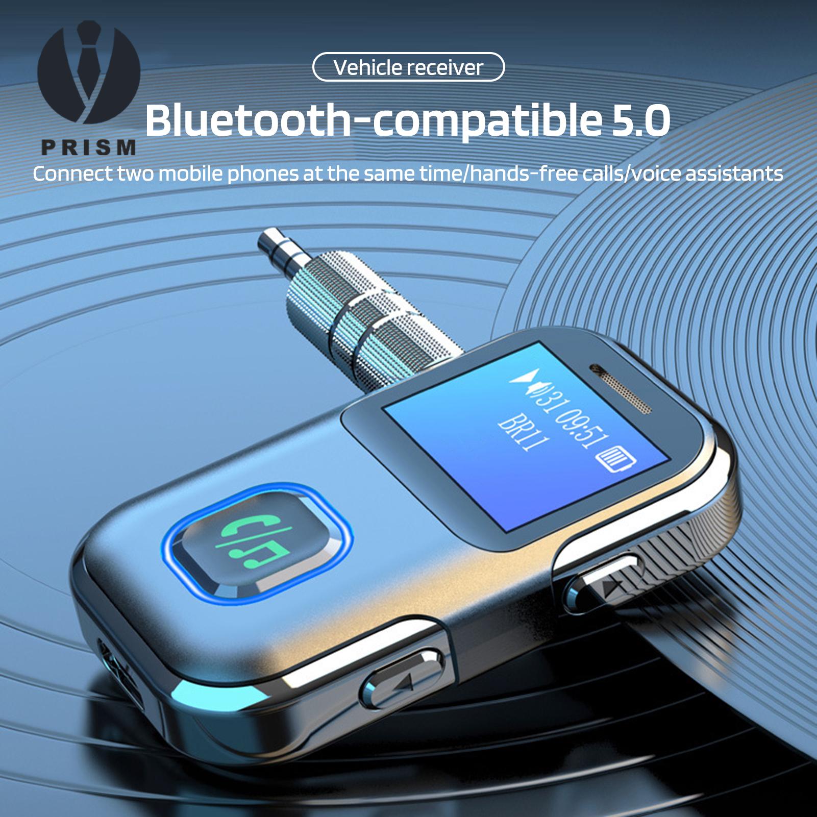 Prism Bluetooth-compatible Receiver Wireless Car Bluetooth Adapter for Seamless Music Streaming Plug Play Audio Receiver for Enhanced Connectivity in Asia Low Latency Bluetooth-compatible Receiver. 