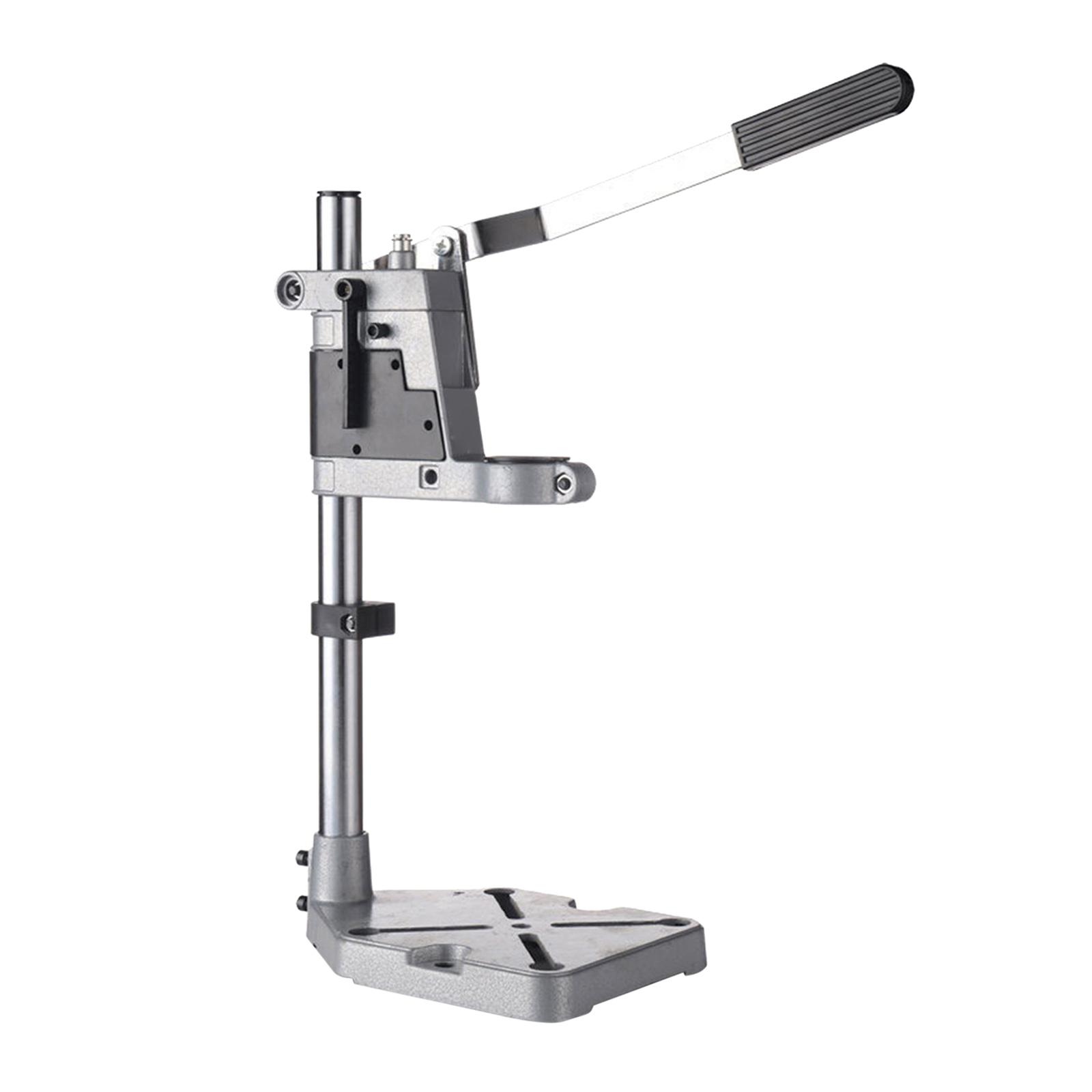 Drill Press Stand for Hand Drill,Adjustable Bench Clamp Drill Press Floor Stand Workbench Repair Tool for Drilling Collet Workshop Aluminum Base. 