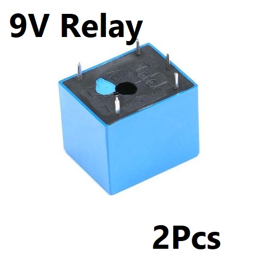 2Pcs- 9V Relay 9V Relay Switches DC 9V Relay 5 Pin 10A DC Coil SPDT Auto Universal Relay SRD-09VDC-SL-C PCB Mount Power Relay 9V Relay Switches 220V 10A. 