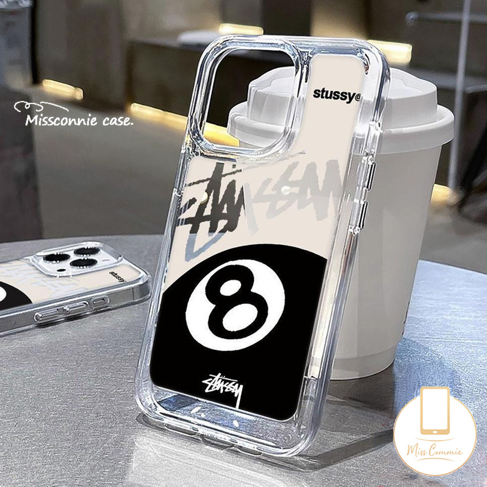 Trendy Brand Stussy Graffiti Letters Case for Redmi 12C 9 12 9C 10A A1 10C 10 13C A2 9A 9T Note 11s 10s 11 8 13 10 12 9 Pro Max Poco X5 X6 C65 Mi 11 12 Lite Transparent Soft Cover. 