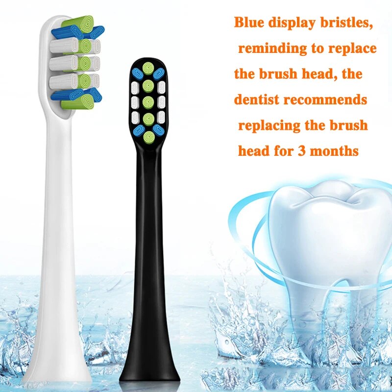 【All Of Me】ally for Xiaomi Mijia V1 V2 X3 X3U X5 ToothBrush Heads Oral Whitening High-density Replacement Heads. 