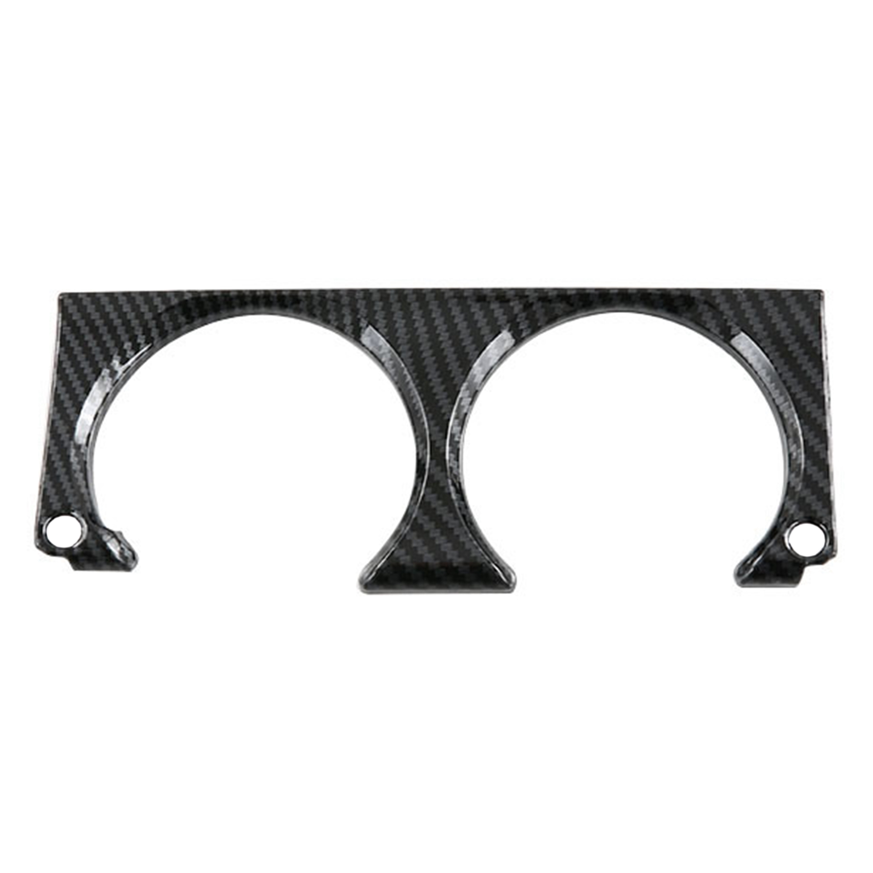 Car ABS Carbon Fibre Front Water Cup Holder Protector Frame Cover Trim Sticker Accessories for Sienna 2021 2022