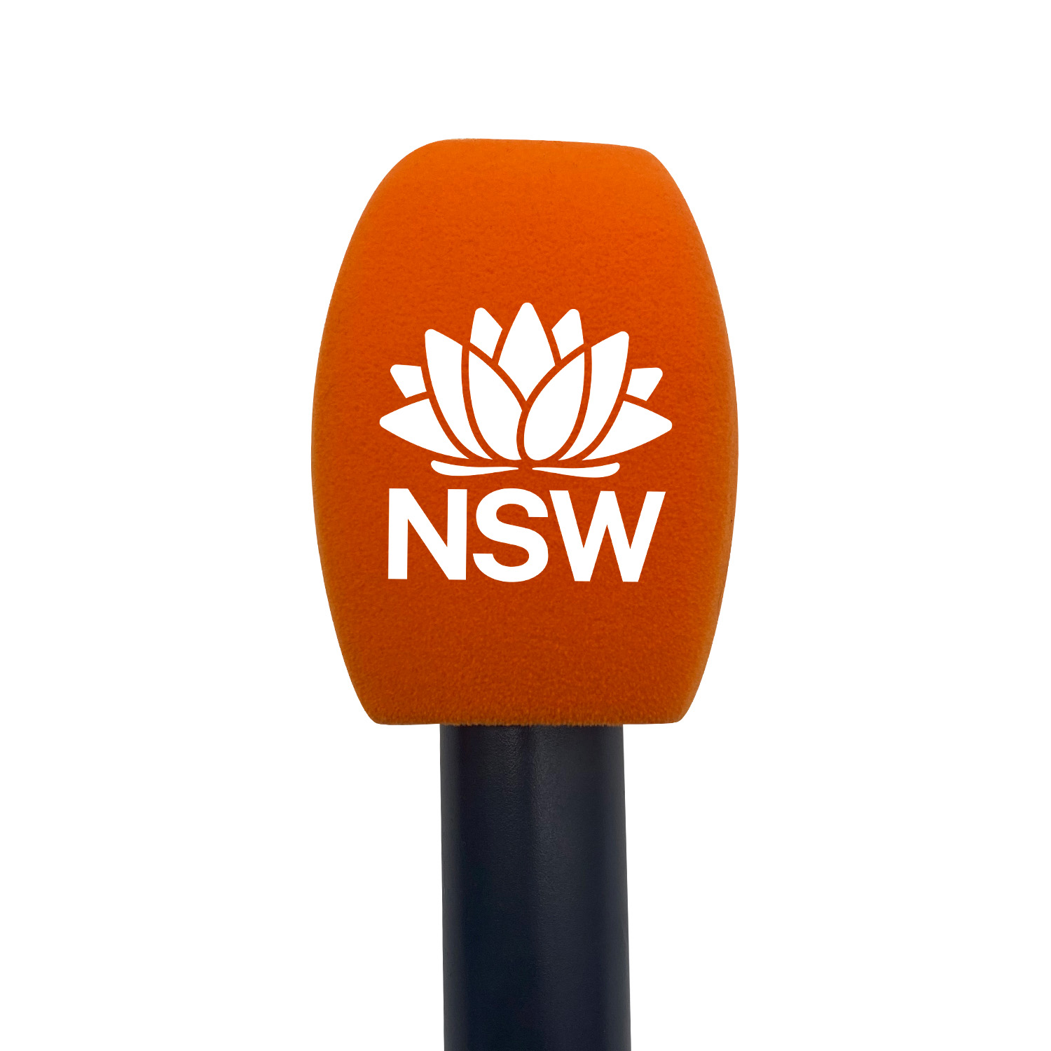 Flocking Square Foam Customized Logo Tv Stations Reporters Interview Mic Sponge Windscreen For Handheld Interview Microphones. 