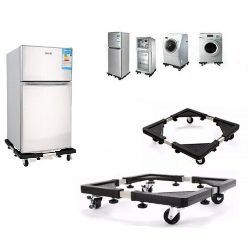 Heavy Duty Adjustable Front & Top Loading Washing Machine/Refrigerator/Fridge Stand Multifunction Movable Washing Machine Base Fridge Stand Holder Refrigerator (for - 5_to_10 kg All Washing Machine use)Trolley. 