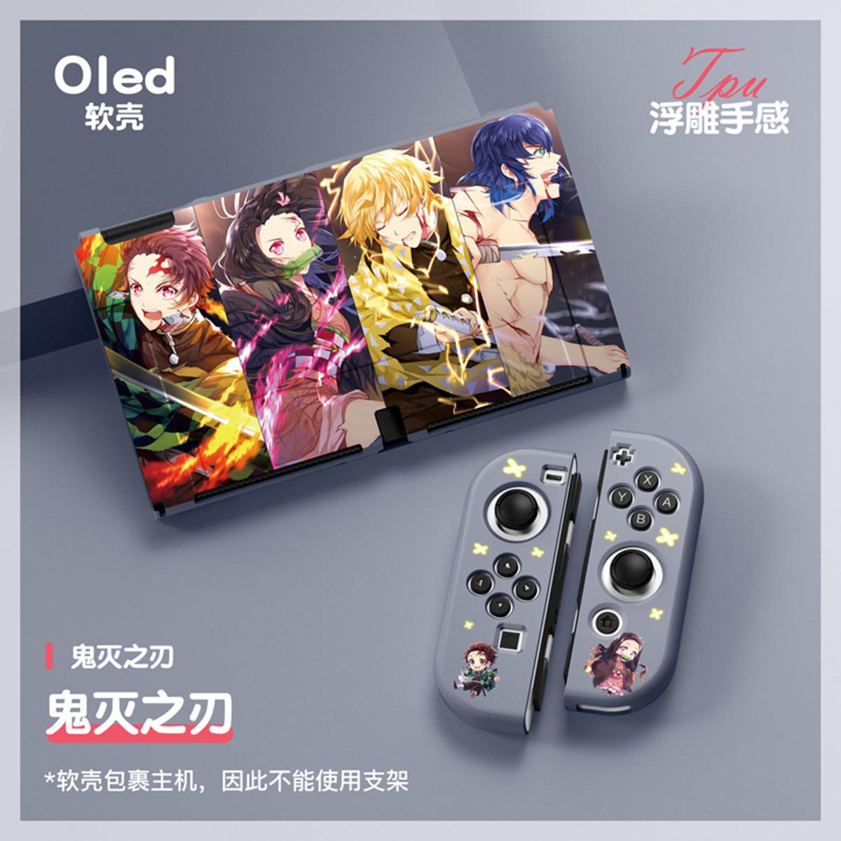 Switch OLED Anime Theme Protective Case,Soft Case Compatible with Nintendo Switch (OLED Model)