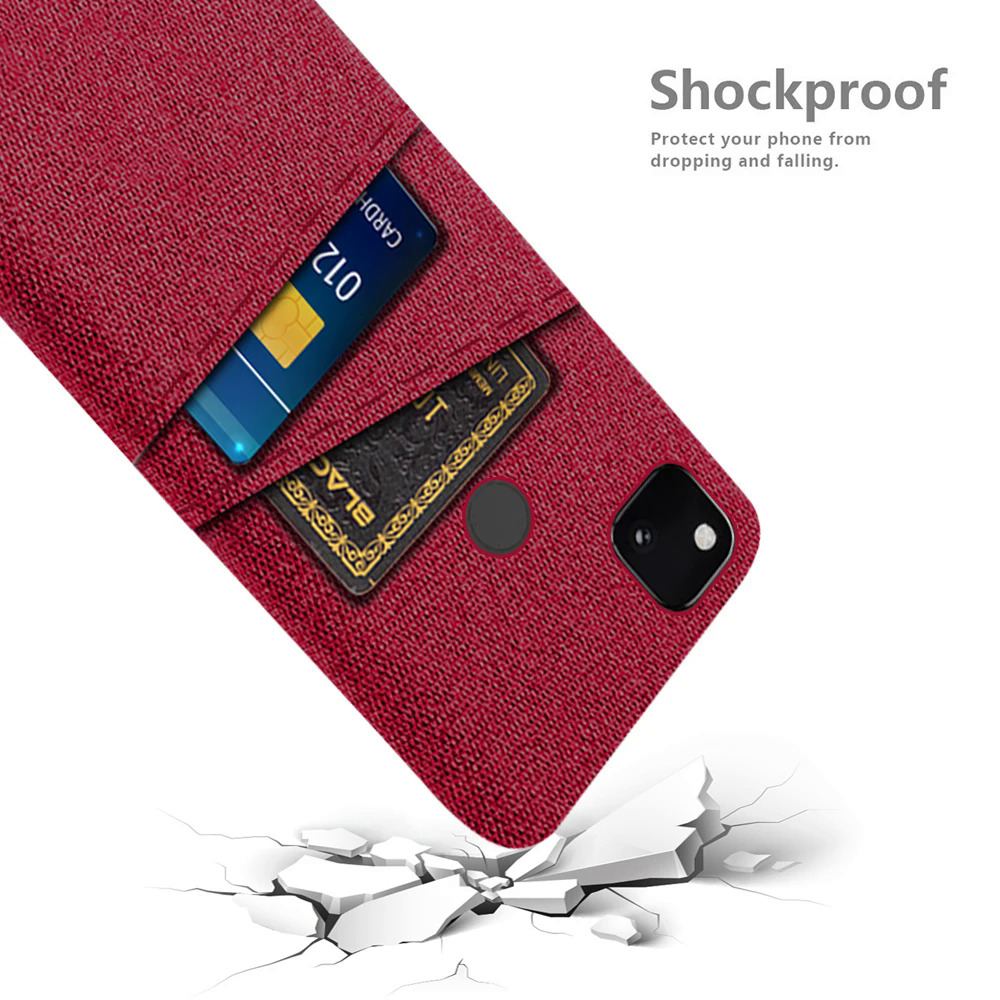 【Healer DingD】For Google Pixel 4A 4G 5A 5G 4XL 5 5XL 6 7 Funda Case For Google Pixel 4 A XL Dual Card Fabric Cloth Luxury Business Cover. 