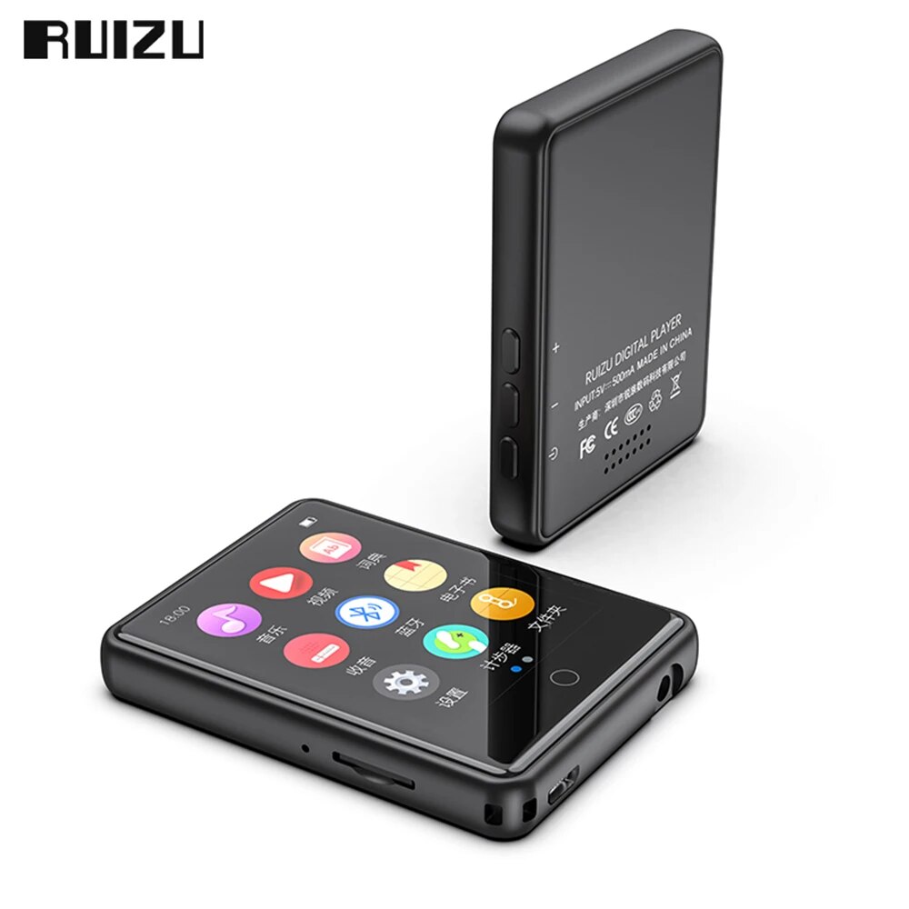 RUIZU M17 Touch Screen MP3 Player With Bluetooth 16GB Music Player Support FM Radio Recording Ebook MP4 Video Portable Walkman