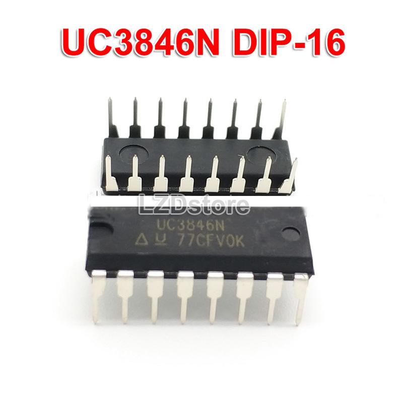 UC3846P UC3846 UC 3846 Current Mode PWM Controller Integrated Circuit DIP-16 16 Pin Dual In Line Package Chip Electrical Circuitry & Parts. 