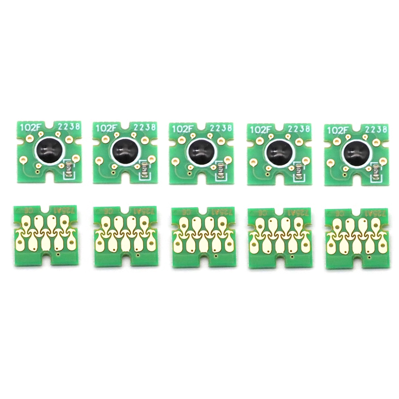 10set 40pcs T741X-T7414 T7411 T741X Ink Tank Chip For Epson SureColor F6000 F6070 F6200 F6270 F7000 F7200 F7270 F9300 F9370 9200. 
