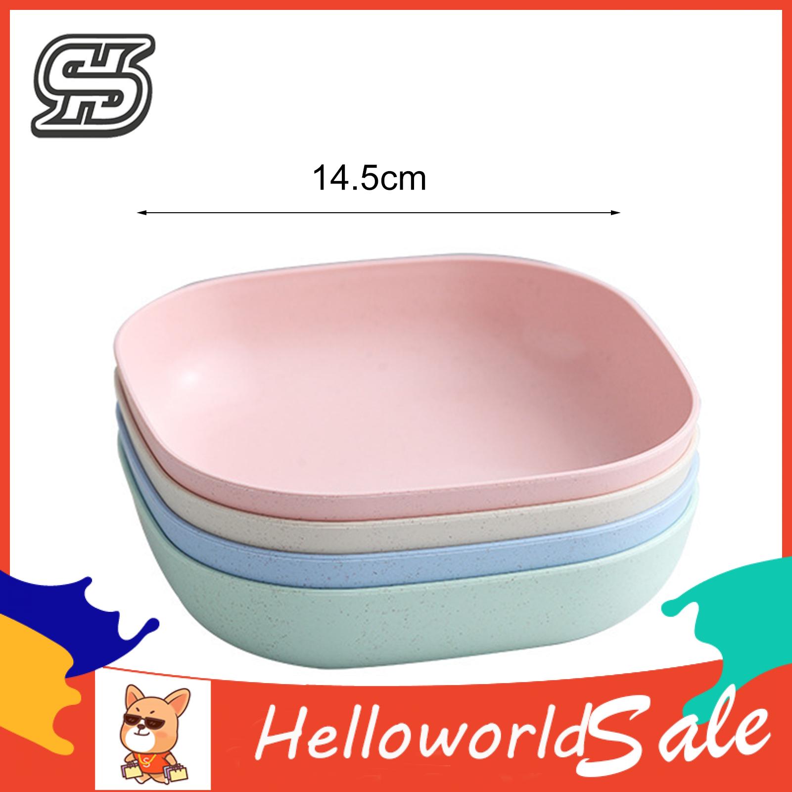 HelloWorld Food Container Heat-resistant Daily Use Smooth Rice Fruit Bowl. 