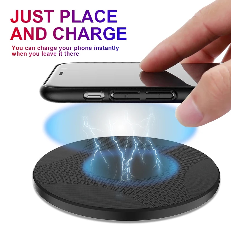 10W Qi Wireless Charger for HONOR 90 Lite Tecno Pova 5G Sharp Aquos Zero 2 honor v40 ASUS ROG Phon Induction Fast Charging Pad. 