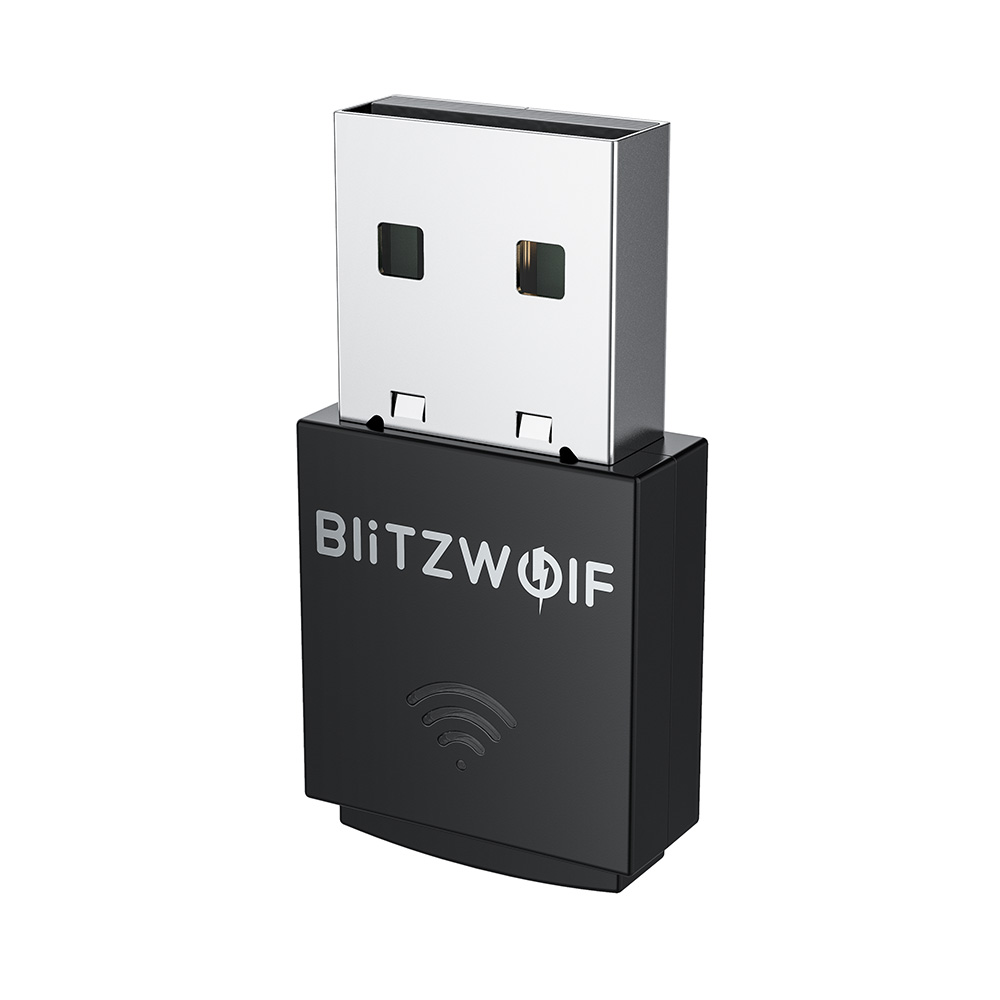 BlitzWolf USB WiFi Adapter with 300Mbps Fast Speed, Soft-AP Mode, Compact Size. 