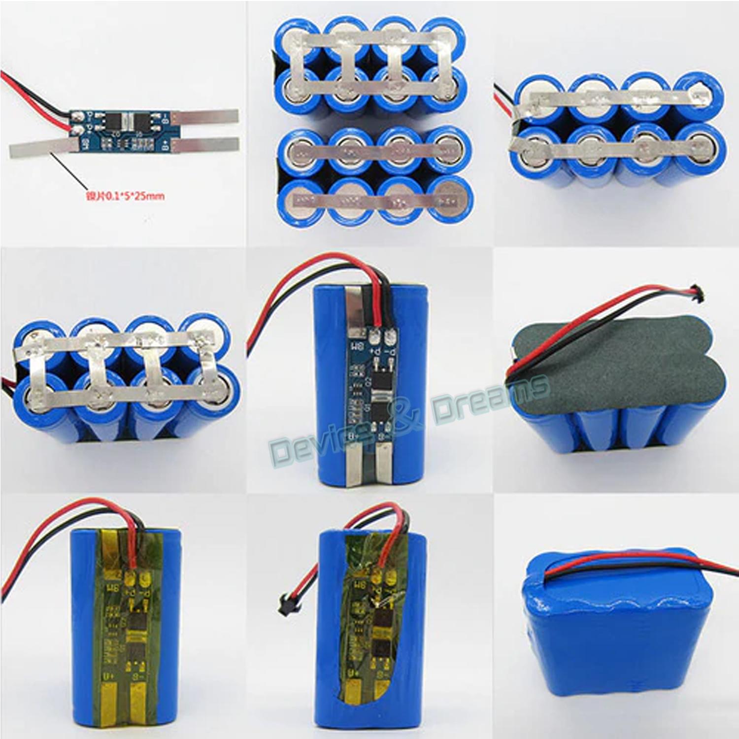 2S 8A 7.4V Lithium Battery Charger Protection Board BMS Module for 2 Piece 18650 Li-ion Battery Cell Charging 7.4V - 8.4V. 