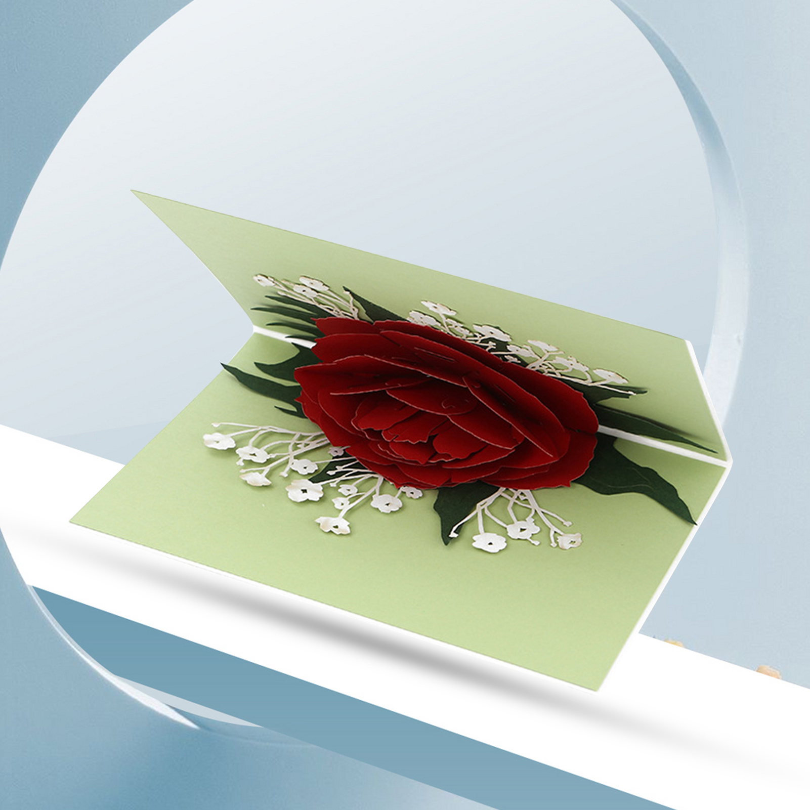 Greeting Card Nice-looking istic Flower Festival Card. 