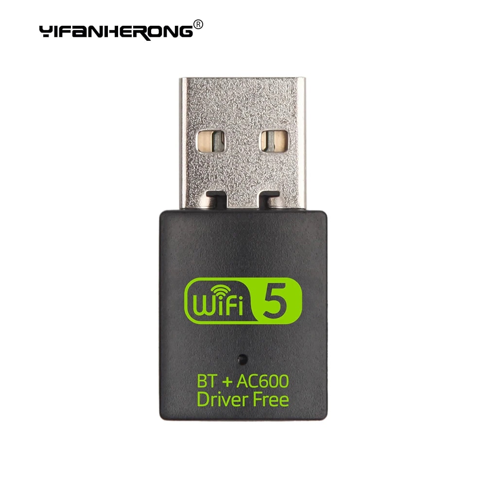 600Mbps USB WiFi Adapter WiFi Bluetooth-Compatible 2in1 Dual Band 2.4G 5GHz Mini USB WiFi Dongle Network Wireless WLAN Receiver