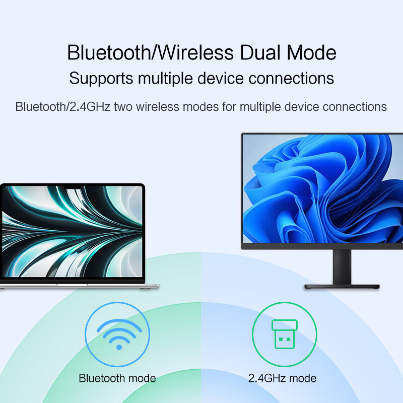 Bluetooth Mouse for Microsoft Surface Pro 9 8 5 6 7 X Surface Go 3 Book Laptop PC Wireless Mouse Rechargeable Mute Gaming Mouse. 