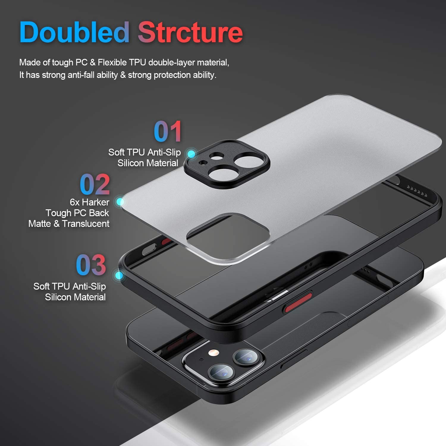 Pokemon Cool Gengar Phone Case For iPhone 15 14 13 12 11 Pro Max mini XS Max XR X 8 Plus SE Frosted Translucent Cover. 