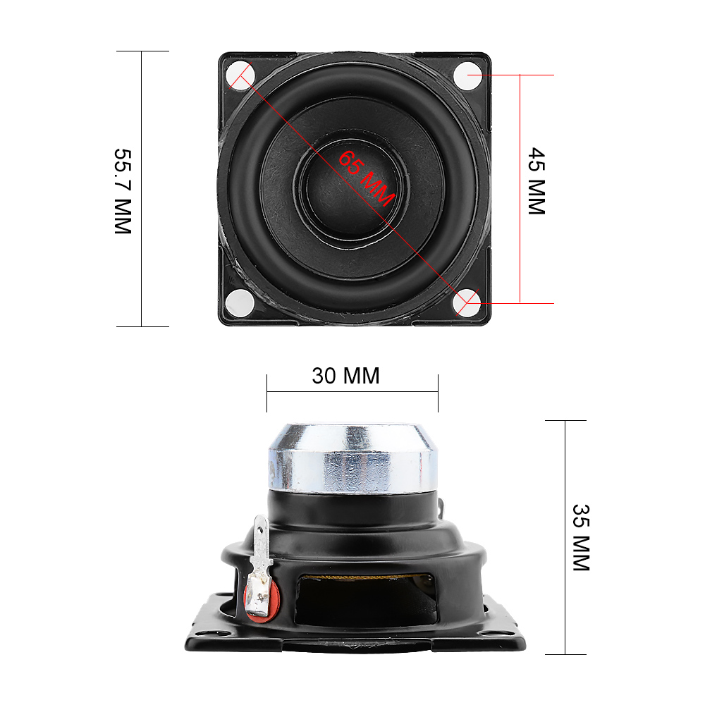 AIYIMA 2 Pcs 2 Inch Fever Full Range Mini Speaker Driver 6 Ohm 15 W Sound Amplifier Speaker Column DIY Home Loudspeaker Units. 
