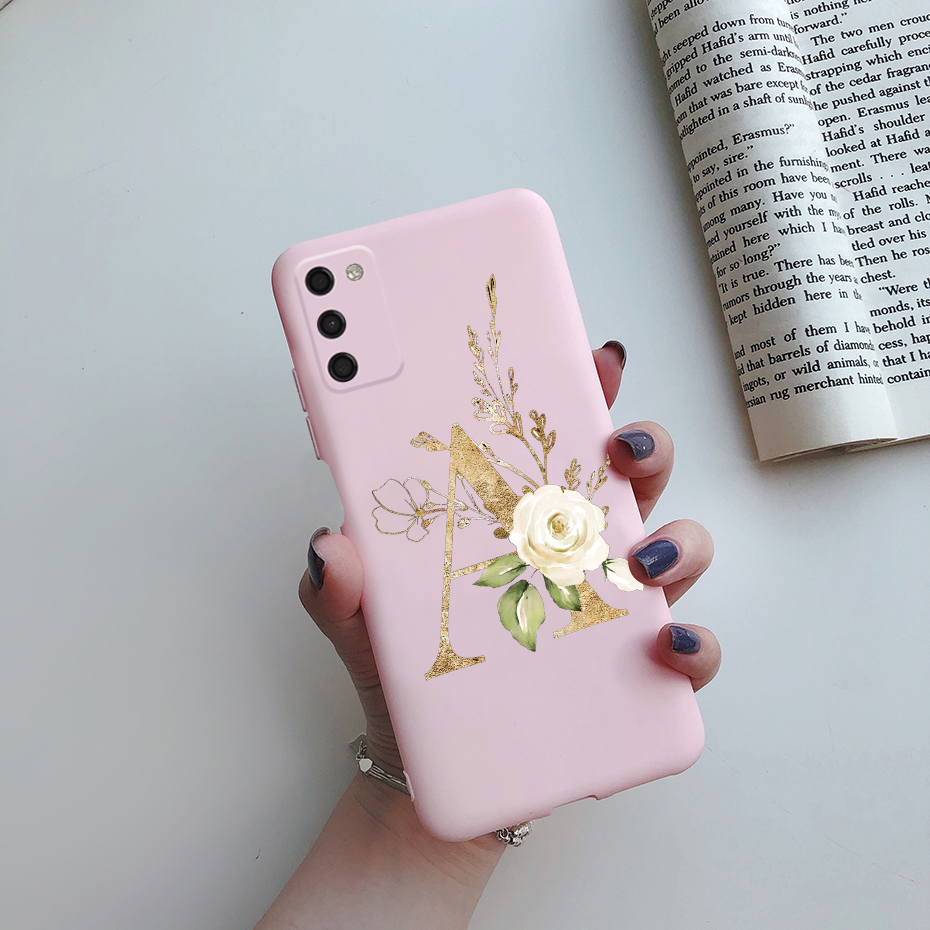 For Samsung Galaxy A03s Case SM-A037F Soft Silicone Cute Letters Back Cover For Samsung A03s A 03s 03 s A037F Phone Cases Bumper. 