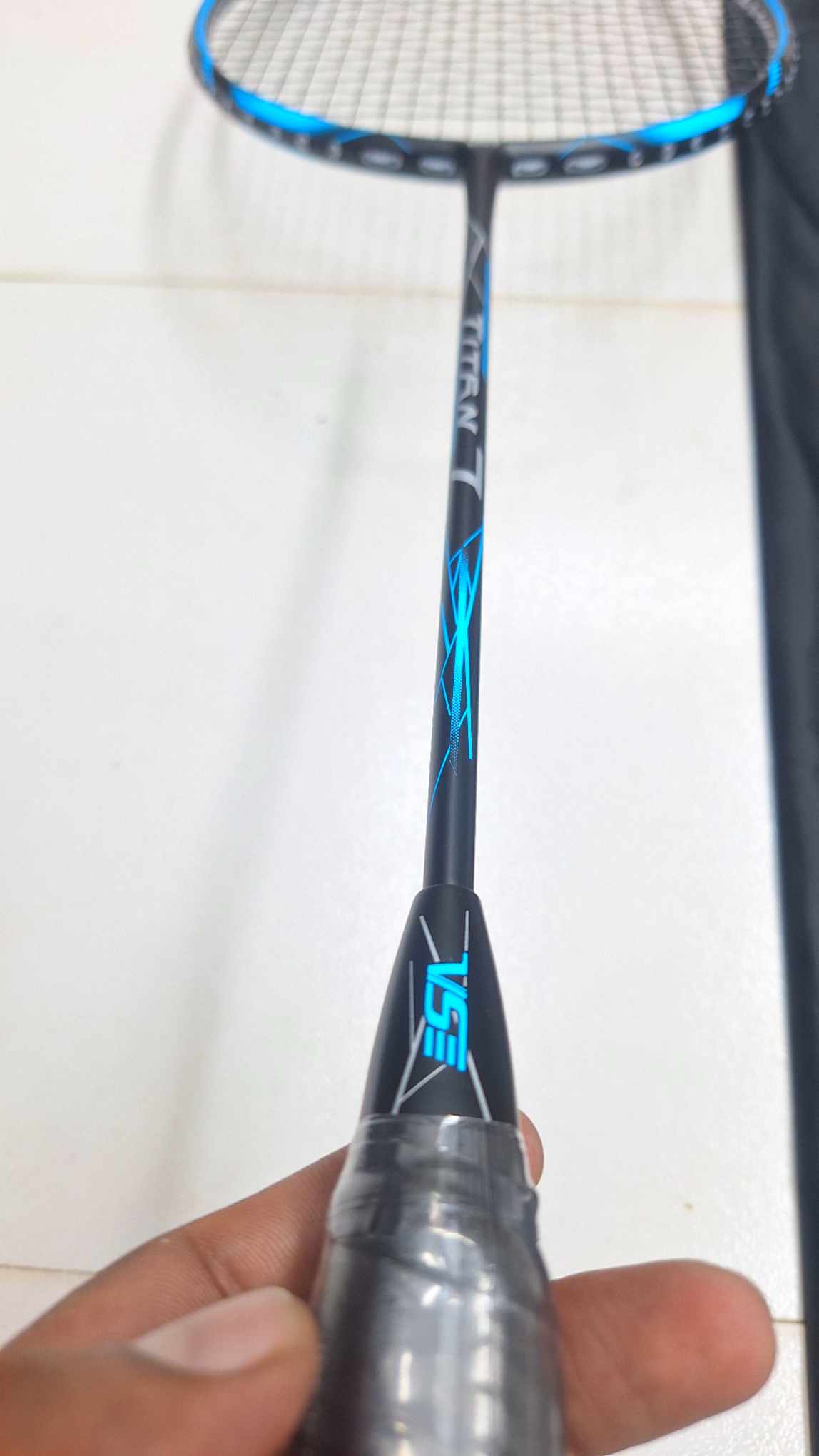 VS Titen 7 Racket Powerful Carbon Fiver High Tension Racket - Fully Complete 32lbs - max 36 lbs. 