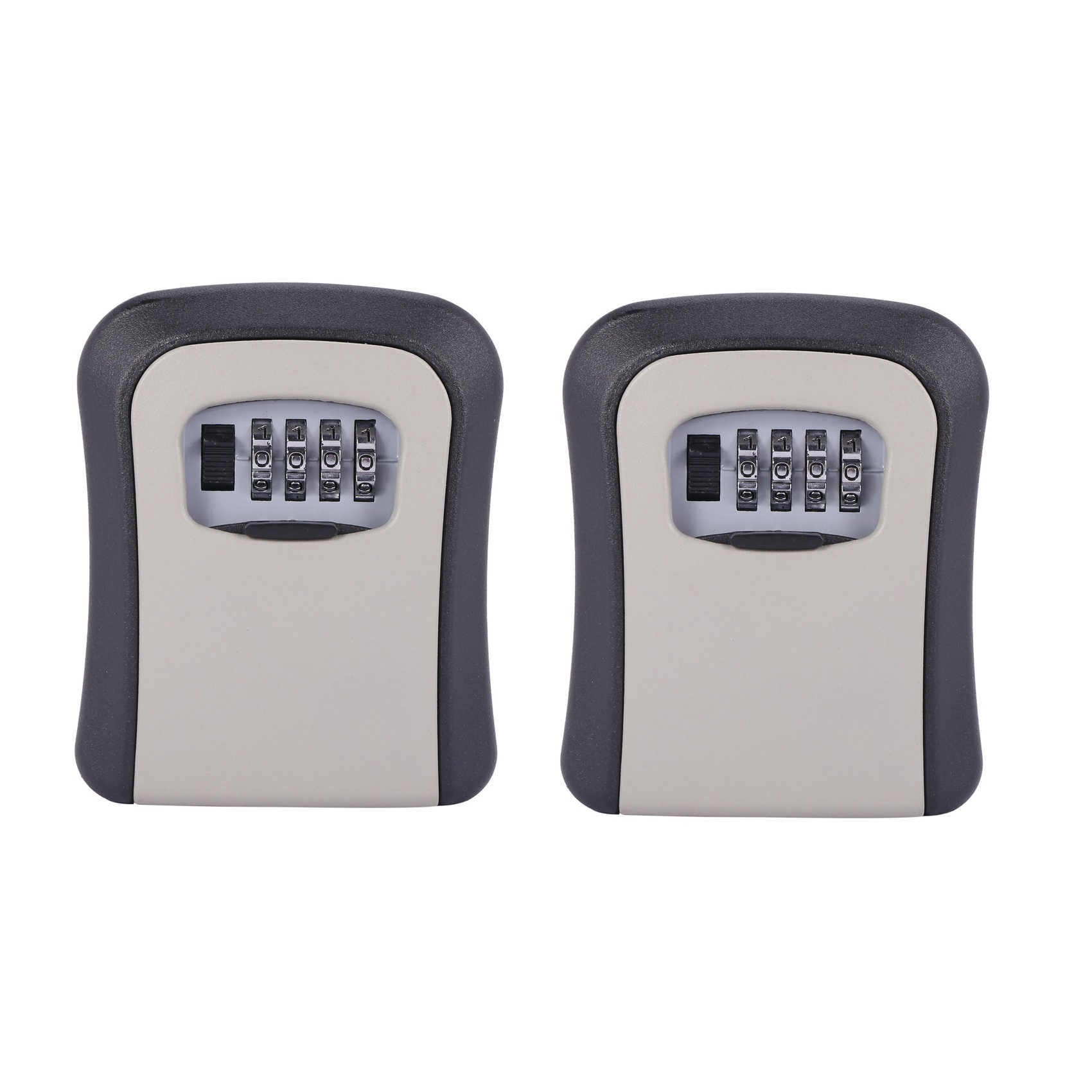 Key code lock box-2 x Key Storage Box
8 x screws
8 x Expansion tube
2 x User Manual(English)-Black & Gray. 