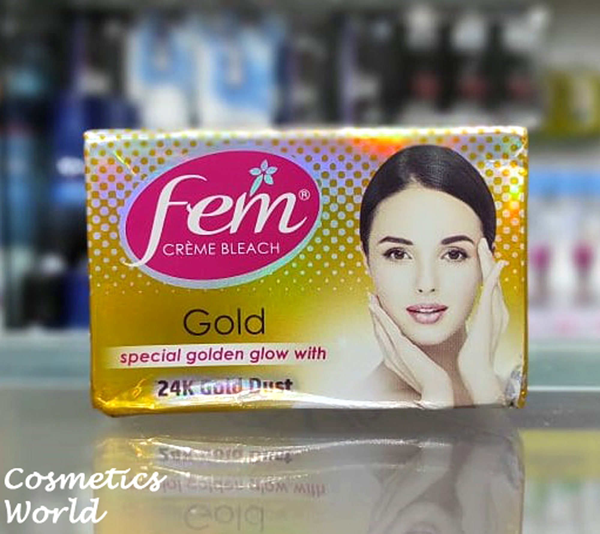 Fem Fairness 24K Gold Creme Bleach - 24g (India)