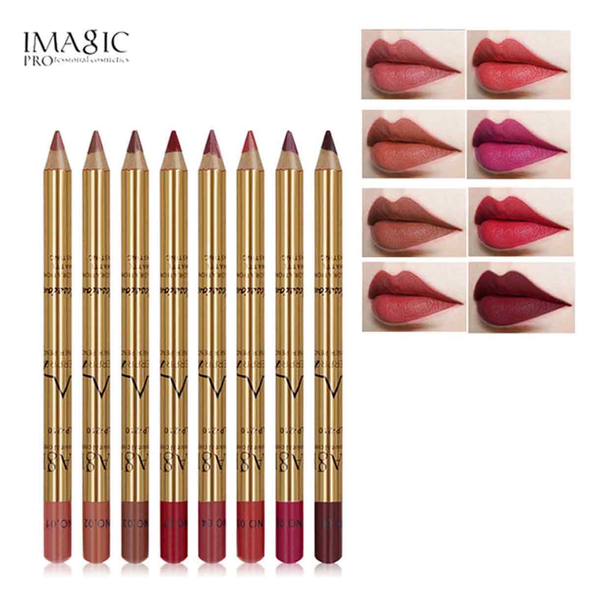 Imagic 8 Color Matte Lip Liner Set -8 pcs