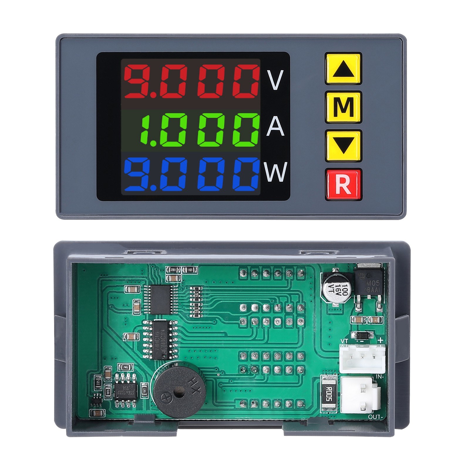 BM730 3in1 Voltage Current Power Meter 4-digit Digital Voltmeter Multifunctional Ammeter with Buzzer Supports Voltage and Current Display Fine Adjustment with Low Voltage Overvoltage and Overcurrent Sound Alarm Function. 