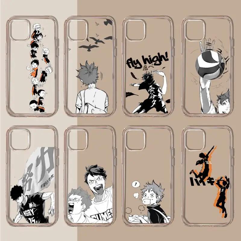 plusro maxe 11 1 iphonu Oya Haikyu volleyball anime phone case transparent soft for 3 12 14 15 p mini