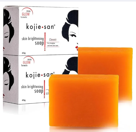 Kojie San Skin Brightening Soap - Original Kojic Soap that Reduces Dark Spots, Hyperpigmentation, & Scars with Coconut & Tea Tree Oil - 65g x 1 Bar