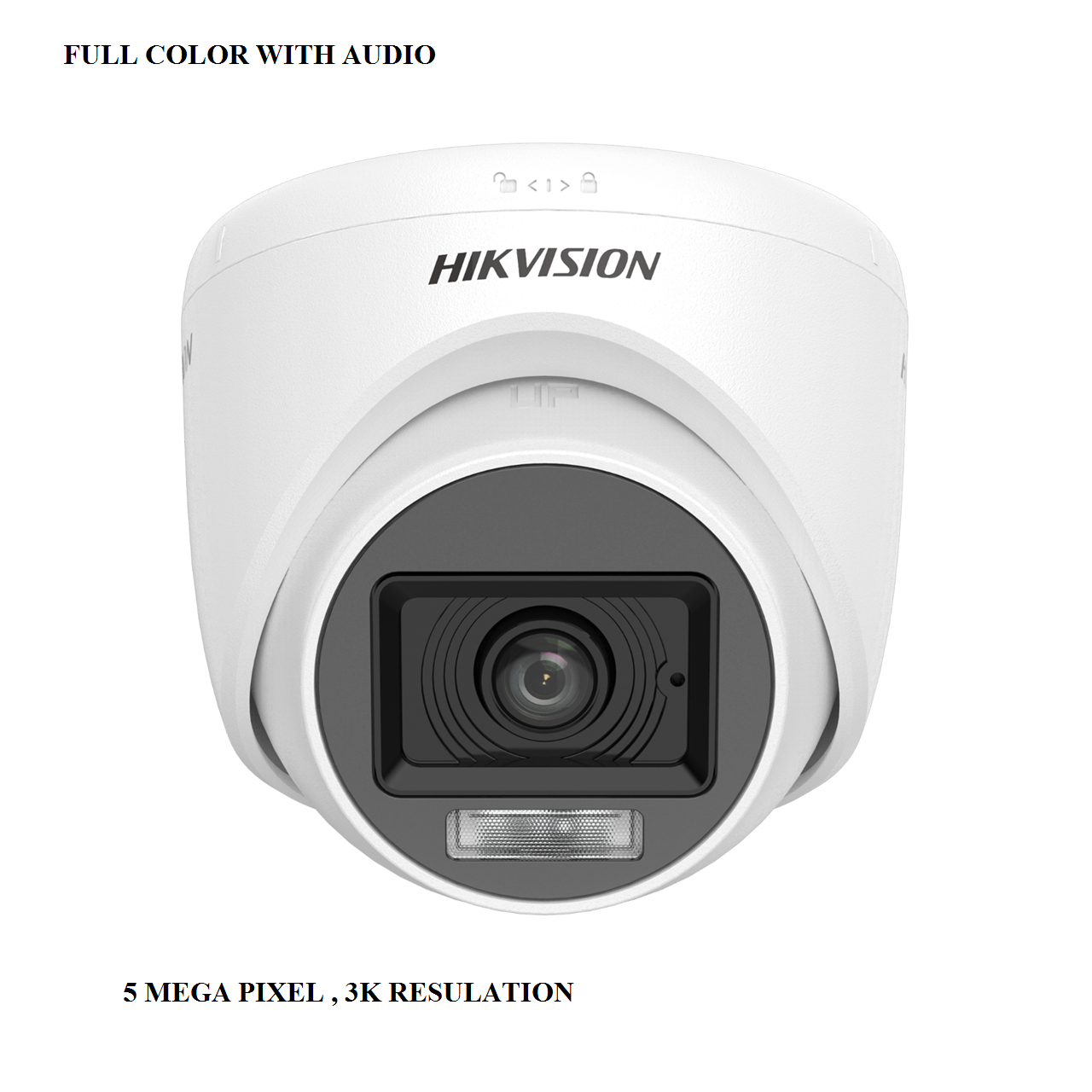 Hikvision DS-2CE76K0T-LPFS  5 MEGA PIXEL 3K RESULATION Smart Hybrid Light Audio DOME Camera