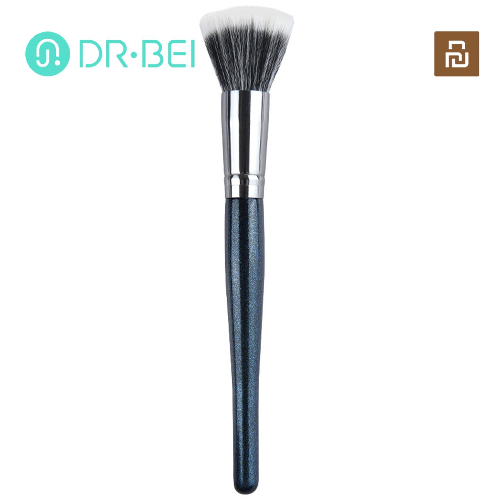 Fiber Stippling Brush Soft Fluffy Stippling Brush for Perfect Makeup Application Ideal for Foundation Loose Powder Eye Shadow Beauty Must-have for Women Two-layered Stippling Brush. 